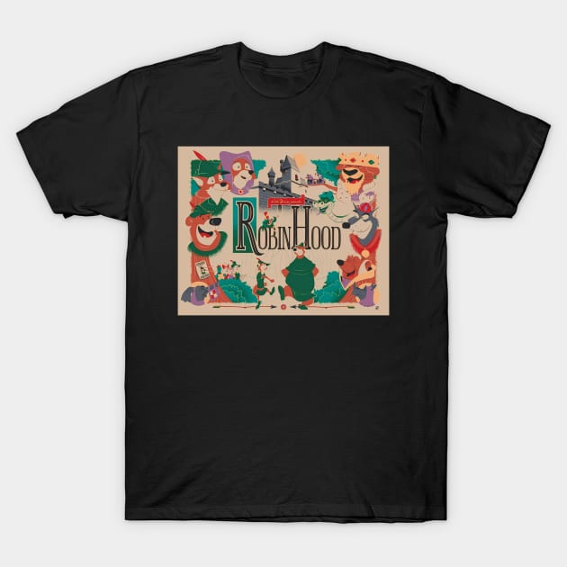 Robin Hood t-shirt T-Shirt by Andre design